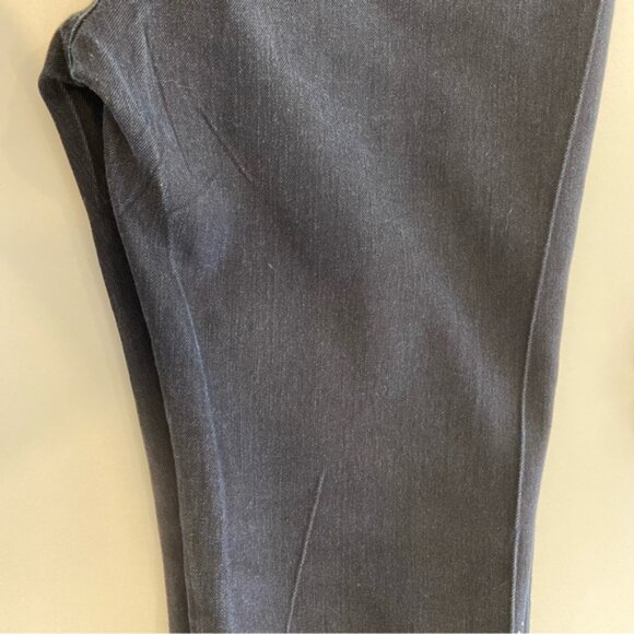 Simon Chang women black beaded jeans straight leg mid rise silver studs size 6 - Picture 8 of 14